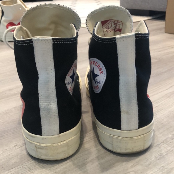 Comme des Garcons PLAY Converse Hi Size 9 used - Picture 3 of 7
